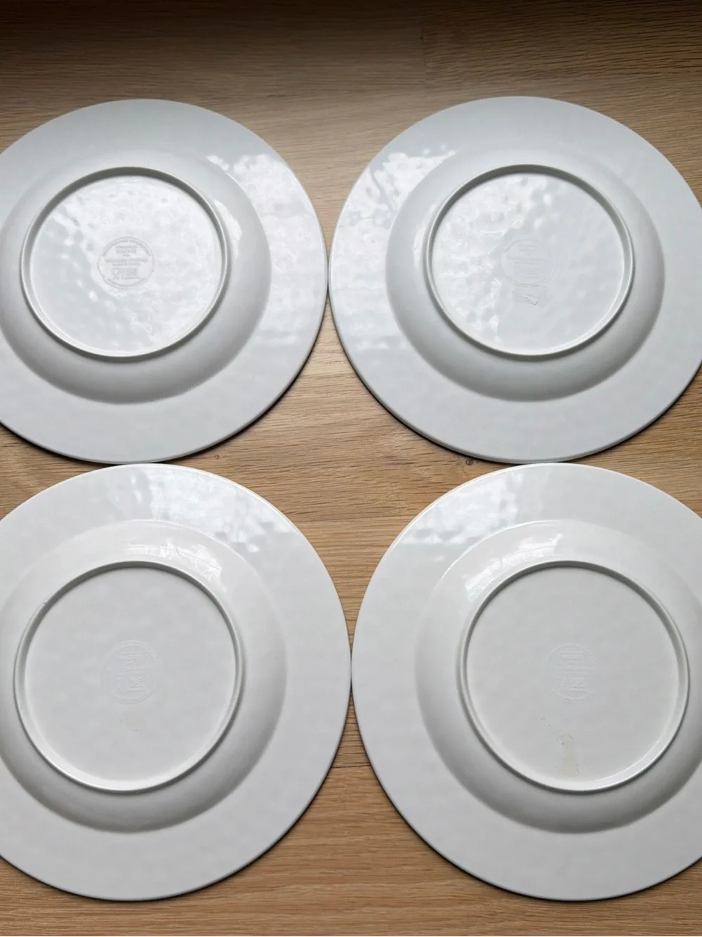 Rare Set of 4 Mixed Williams Sonoma Melamine Nazari Salad Plates 8.75”